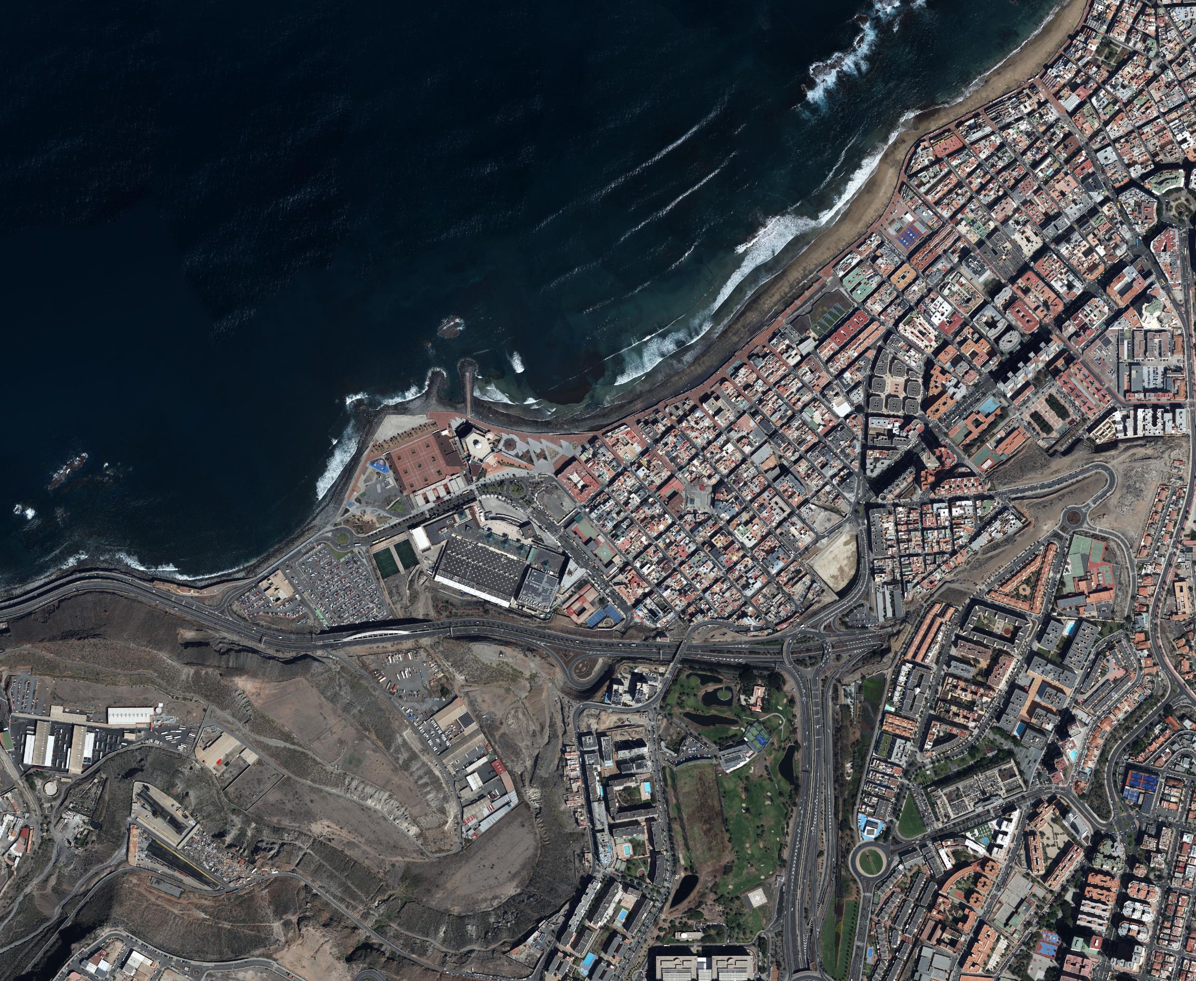 Vista de satélite de la zona